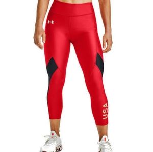Womens under armour leggings Red with USA …